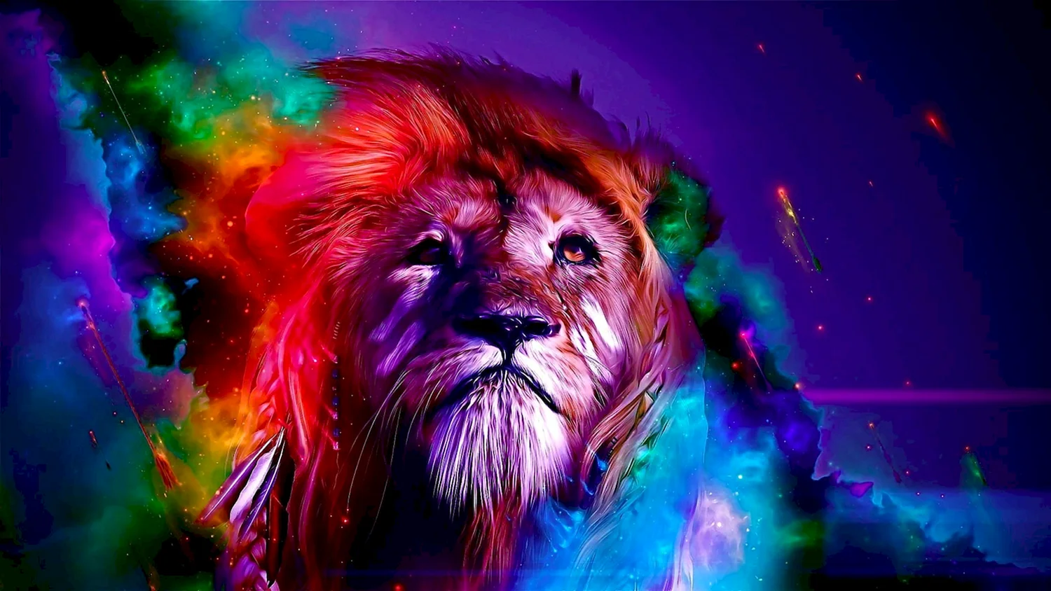 Красочный Лев