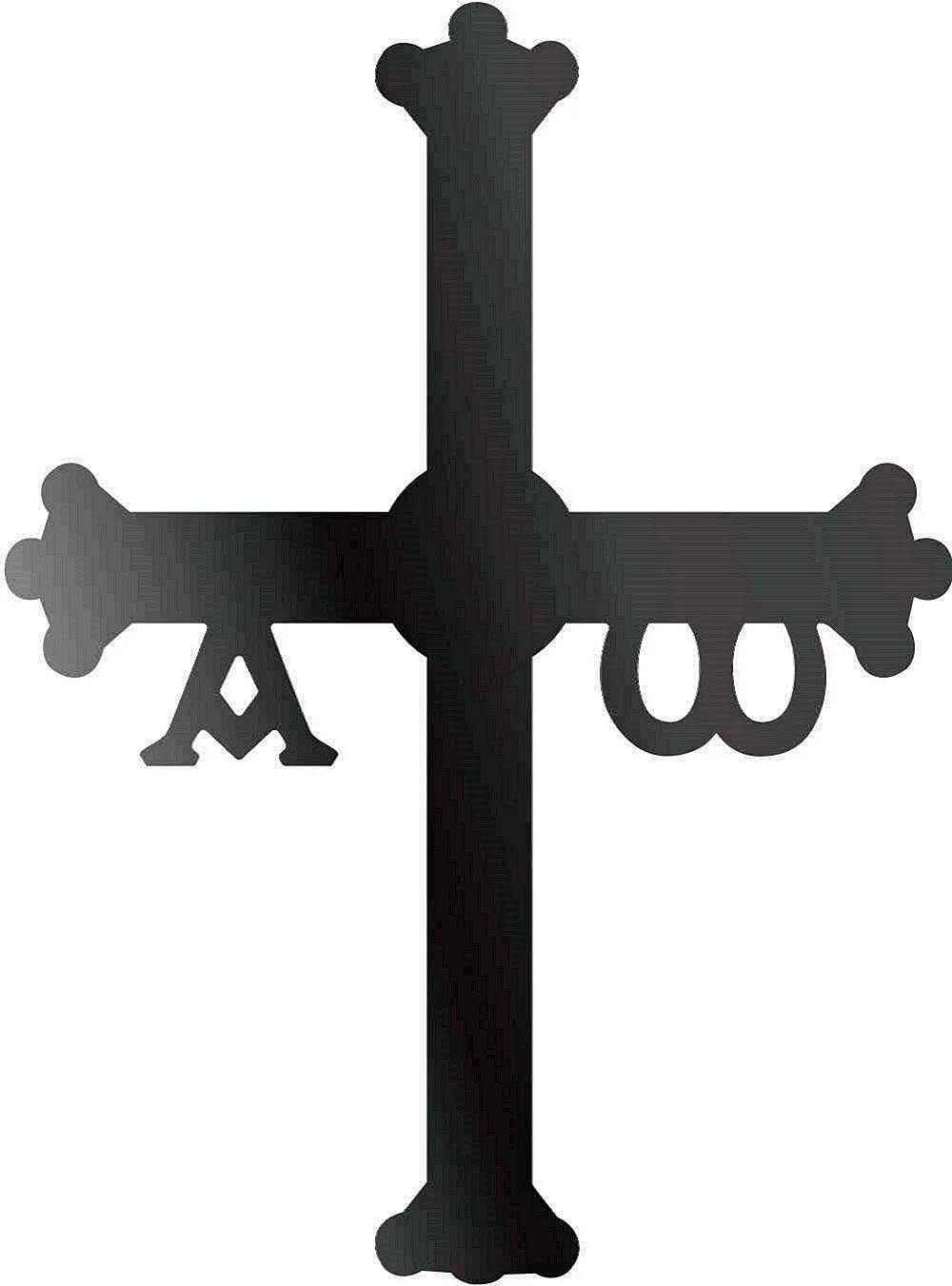 Крест из стикеров