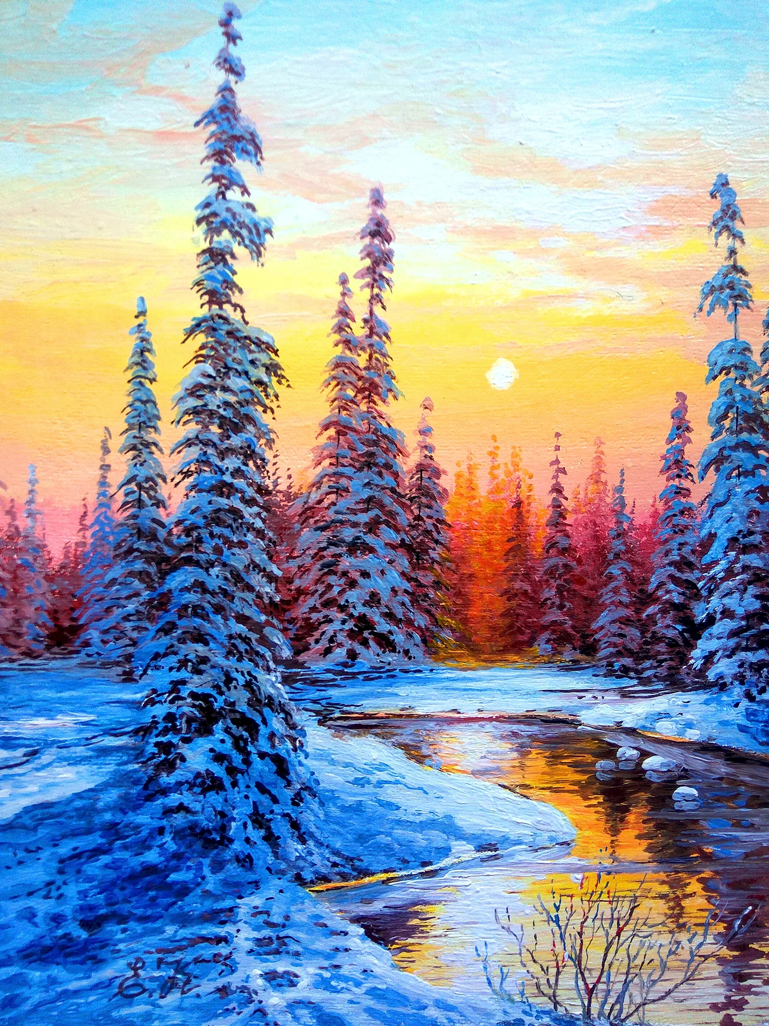 Кристальная мозаика Фрея Alvk-42 зимнее утро