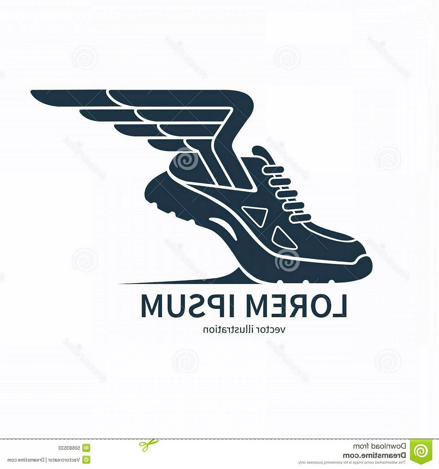 Кроссовки с крыльями логотип