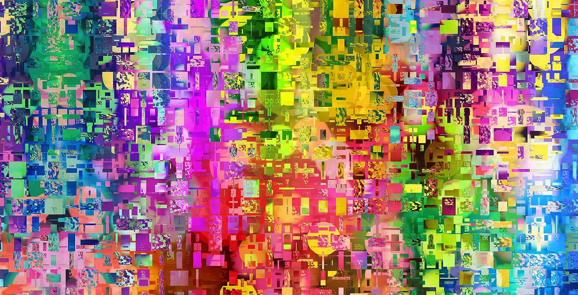 Куча разноцветных пикселей