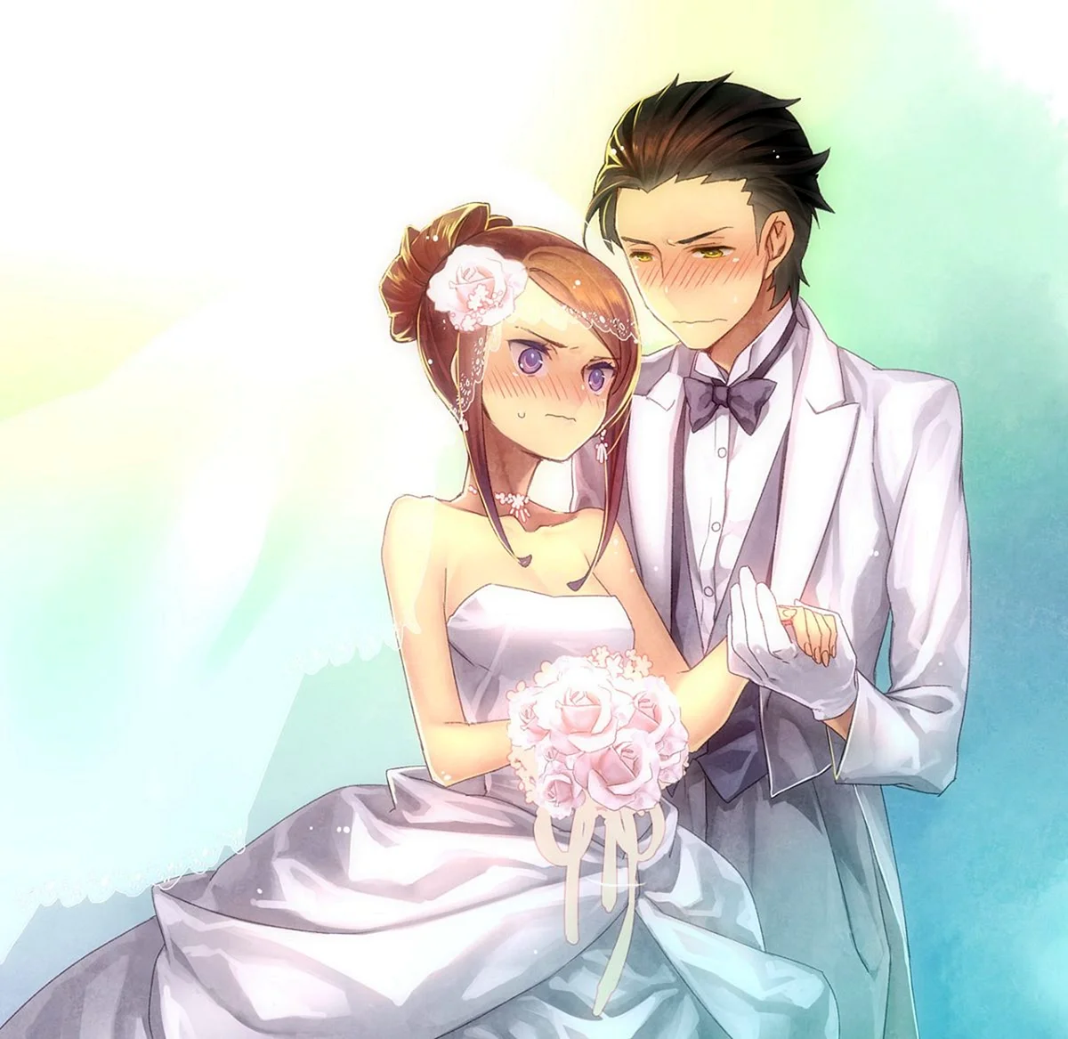 Курису и Окабе свадьба