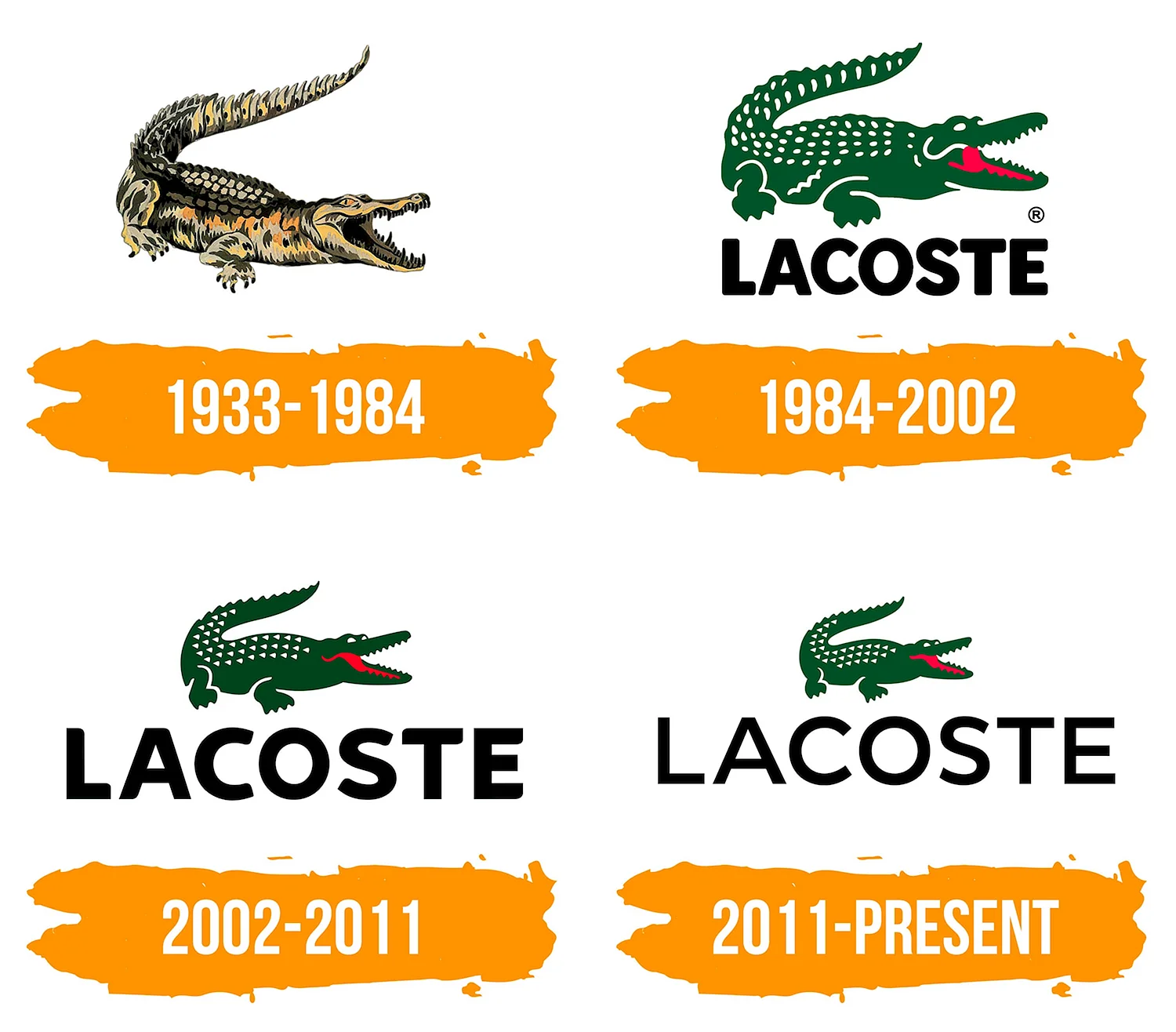Лакоста Эволюция логотип лакоста