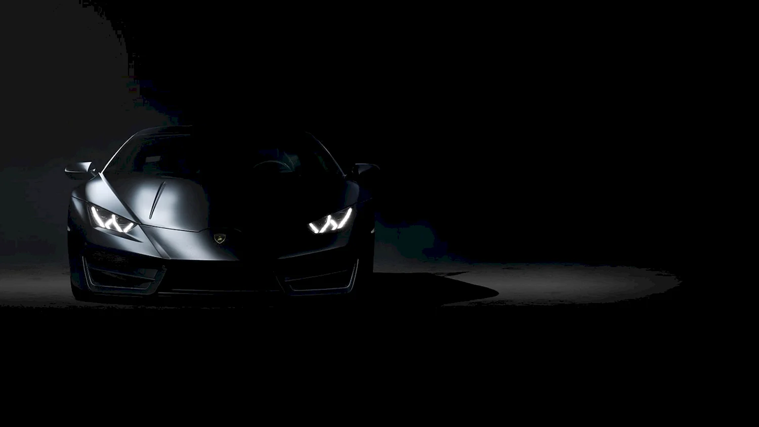 Lamborghini Huracan в темноте
