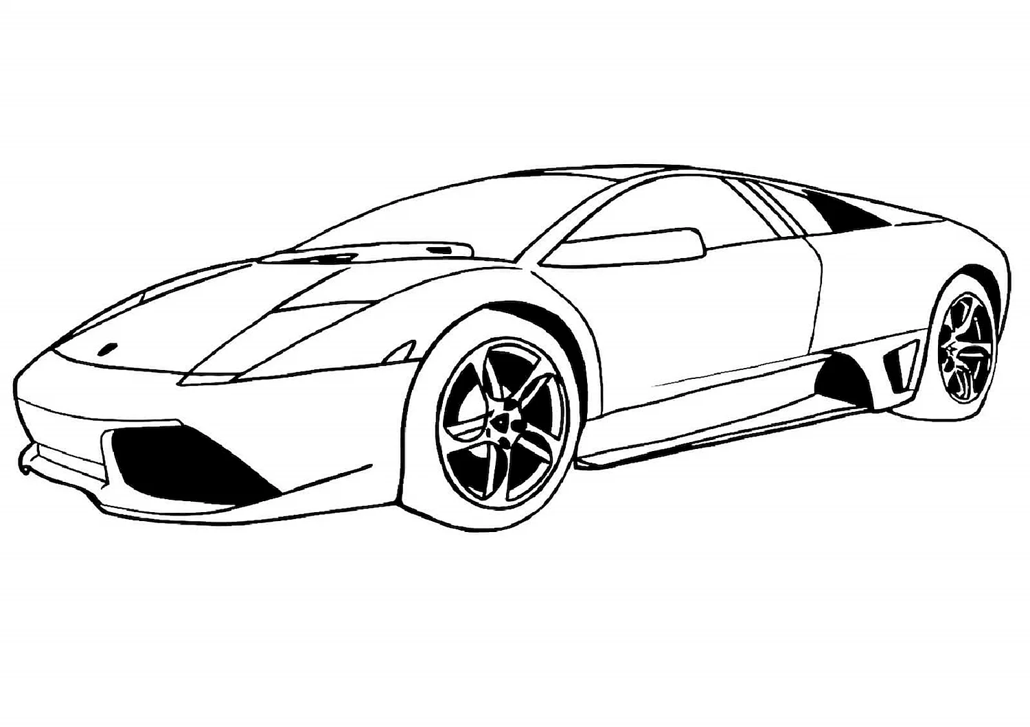 Lamborghini Murcielago lp640 раскраска