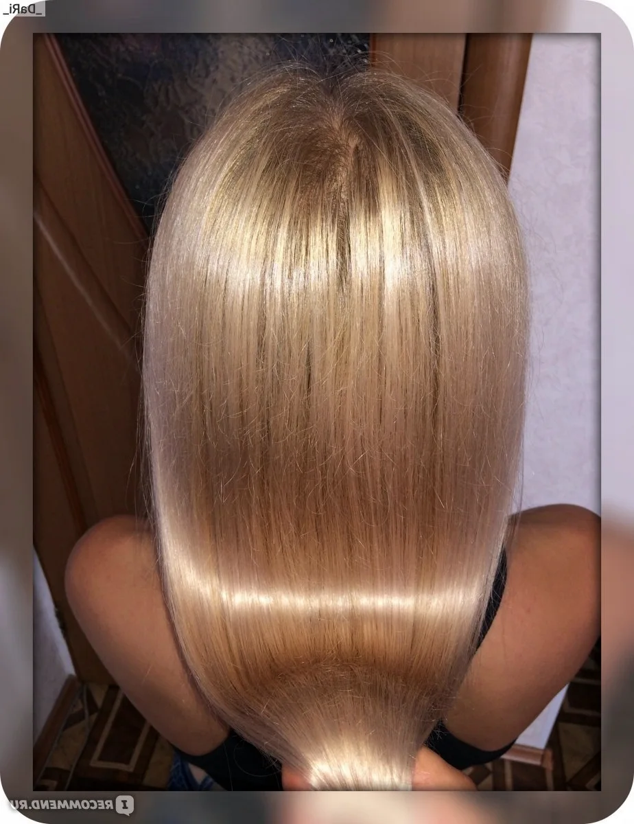 Ламинирование волос блонд