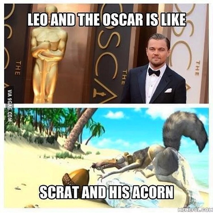 Лео получил Оскар мемы