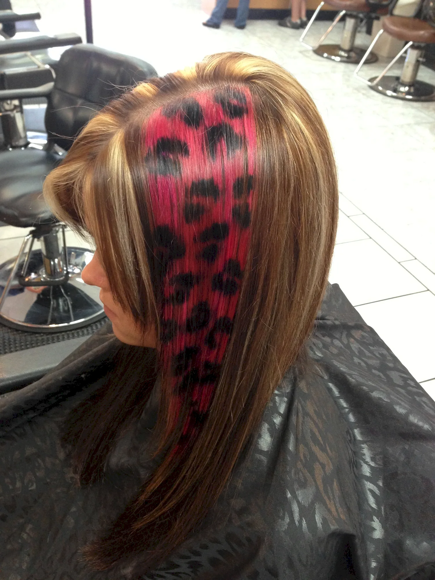 Леопардовое окрашивание волос