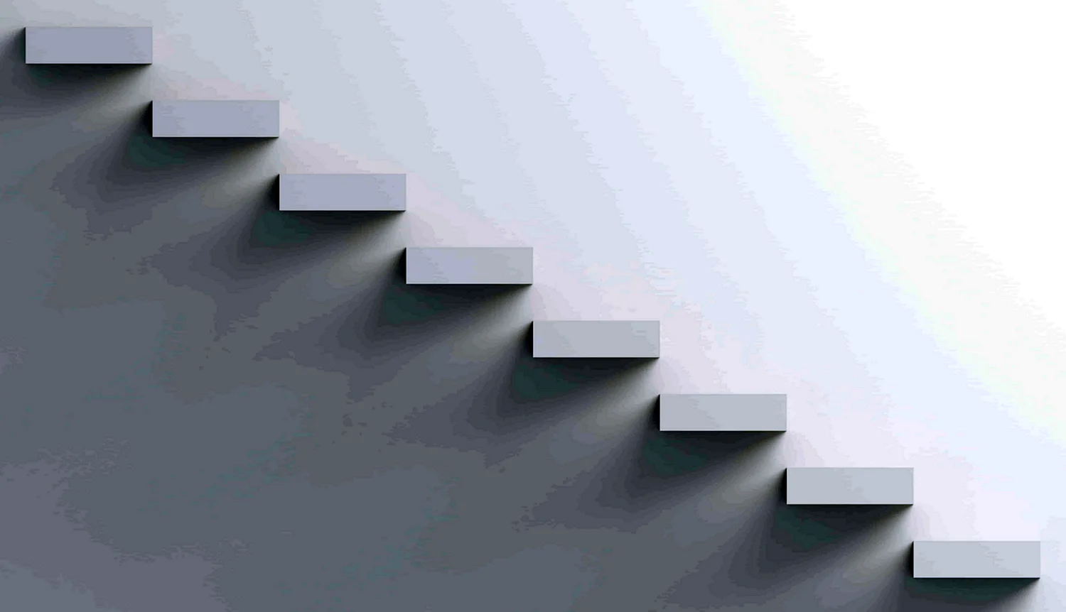 Лестница на белом фоне