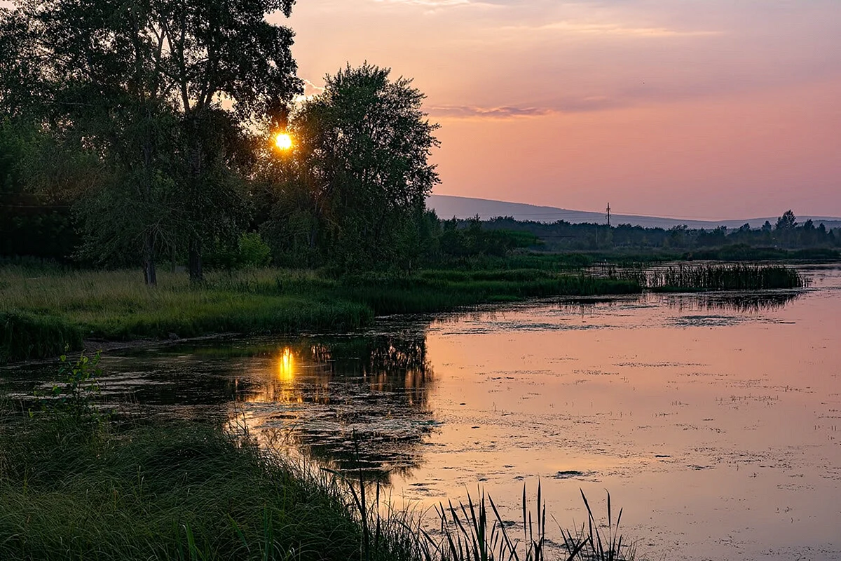 Левитан летний вечер река