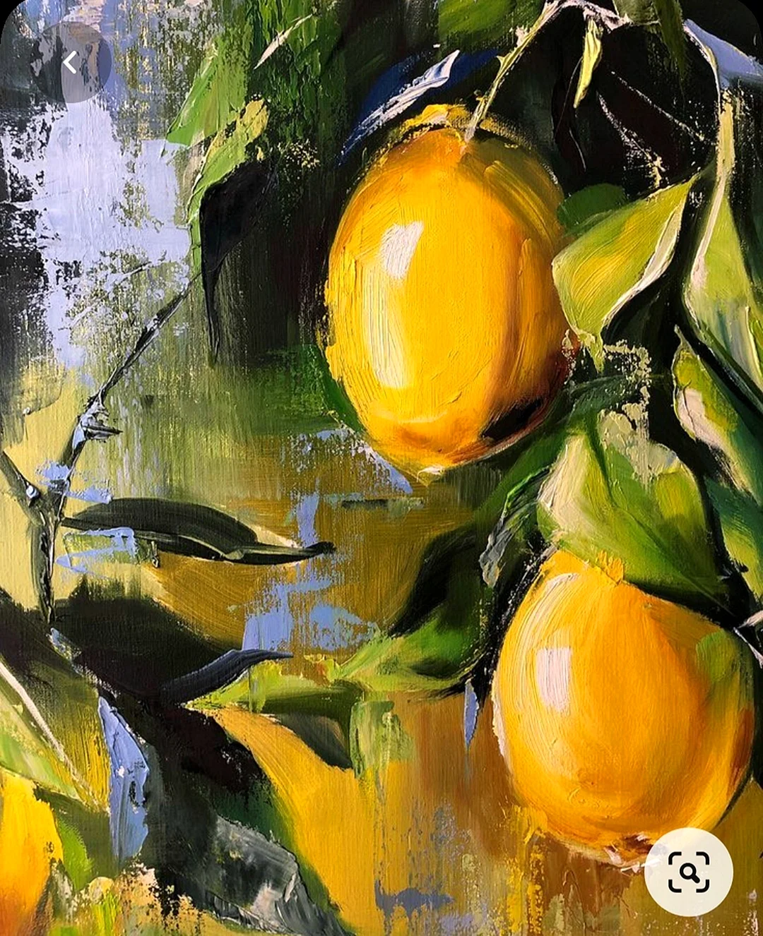 Лимон мастихином живопись