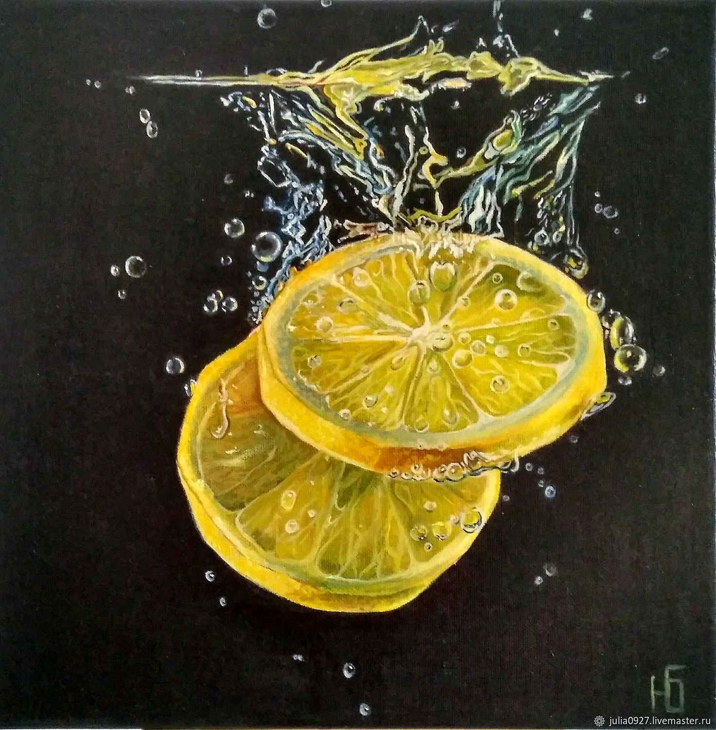 Лимоны акрилом