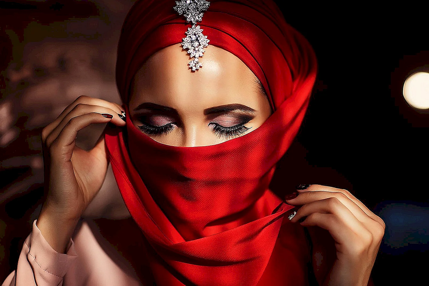 Лицо арабской девушки