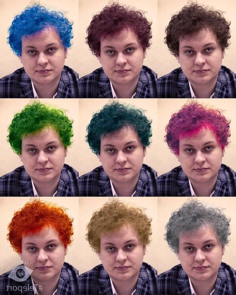Люди с разным цветом волос