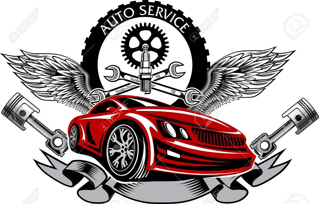 Логотип автомастерской