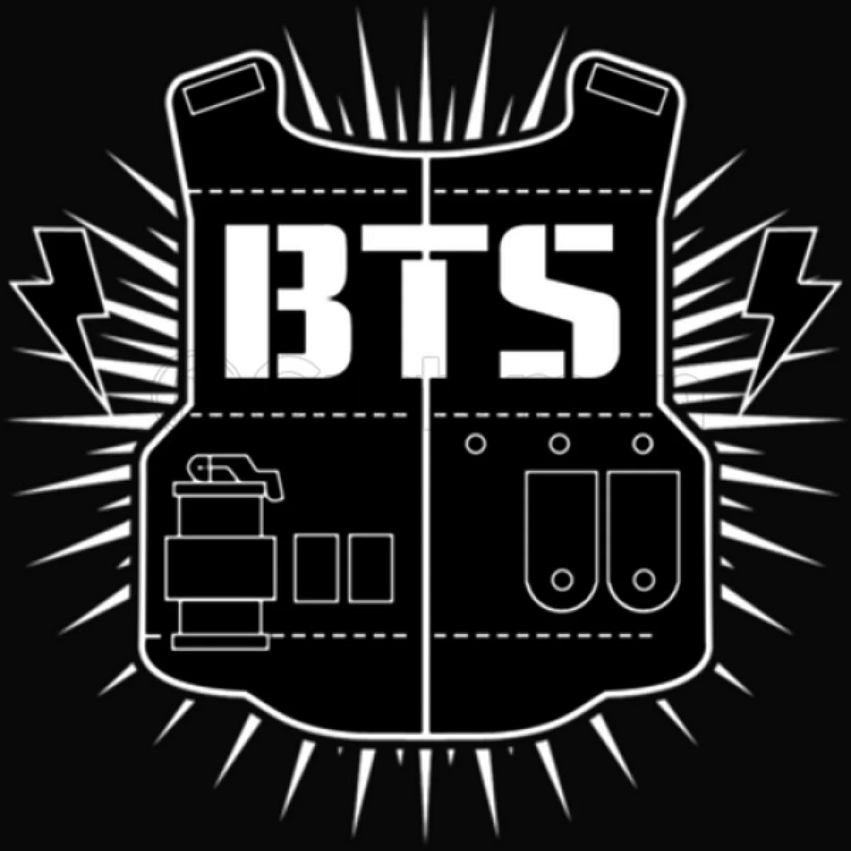 Логотип БТС бронежилет