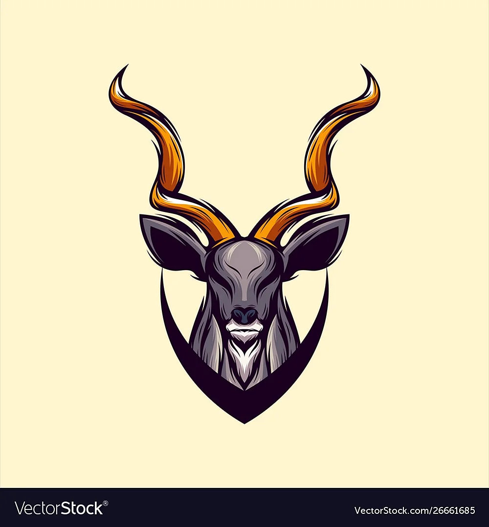 Логотип голова оленя