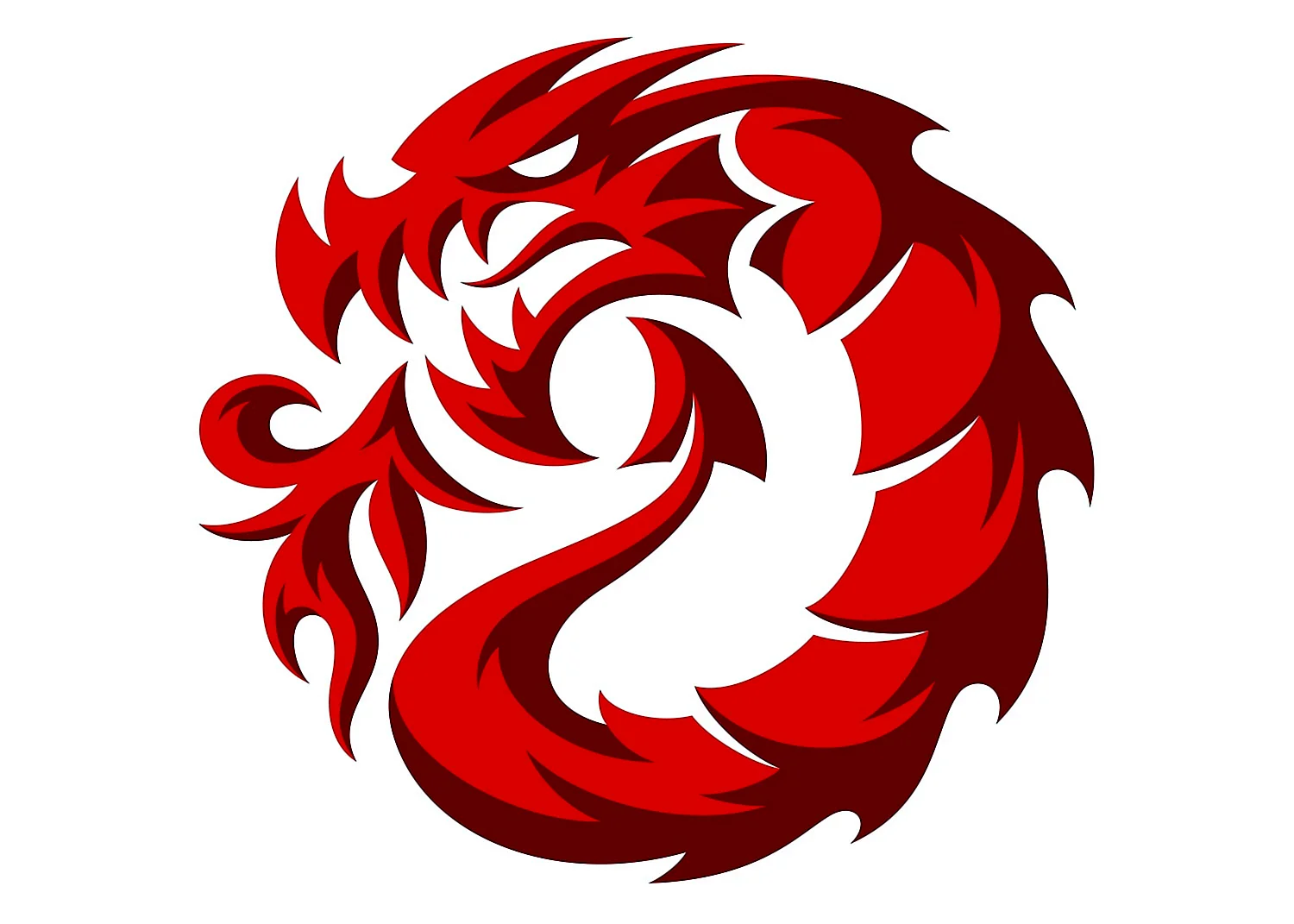 Логотип графического дизайнера дракон
