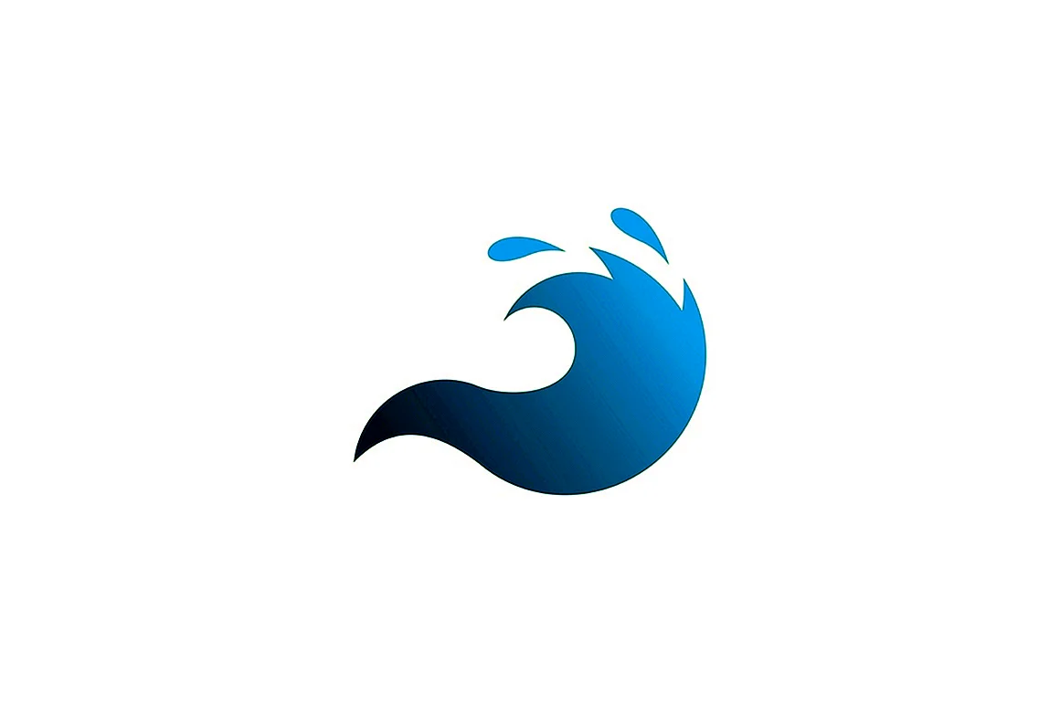 Логотип из воды
