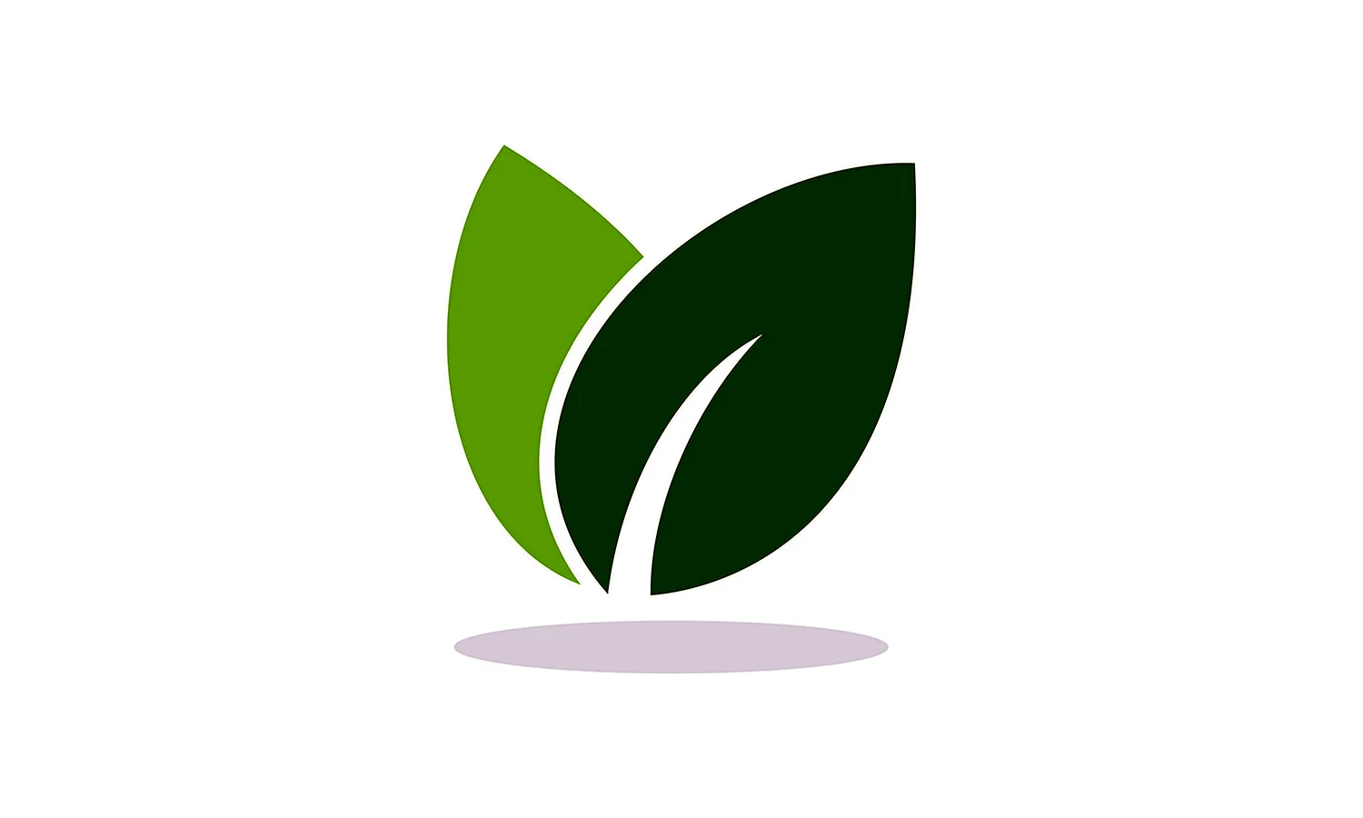 Логотип листик зеленый