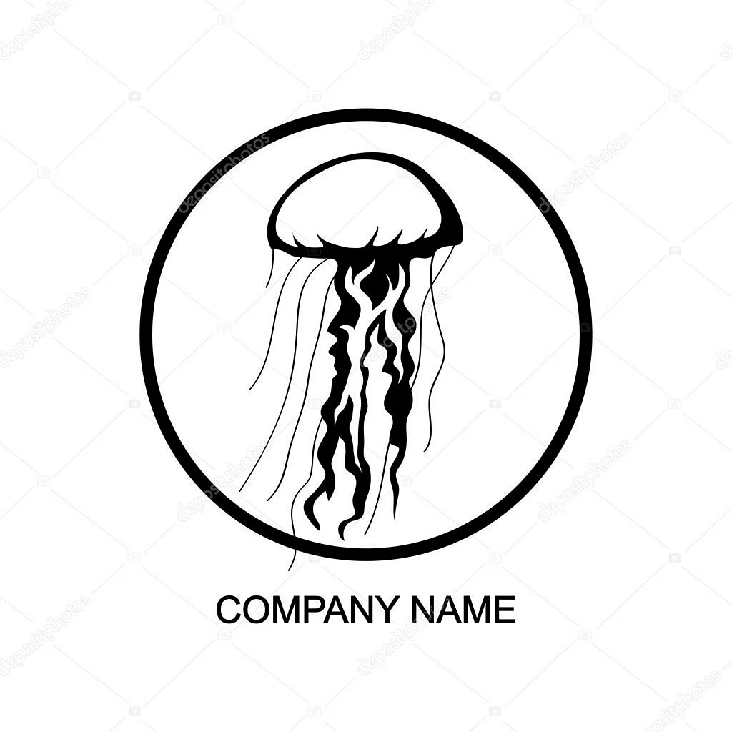 Логотип медуза морская
