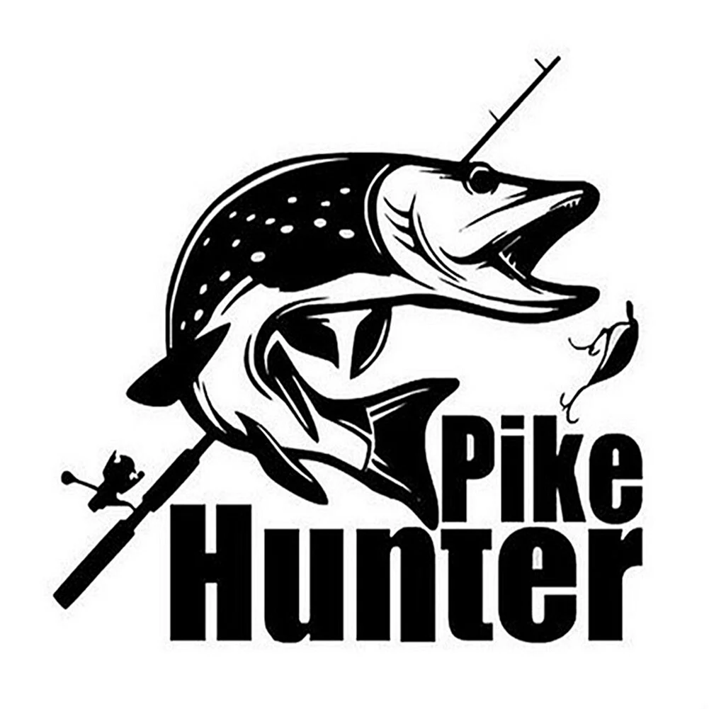 Логотип наклейки рыбалка