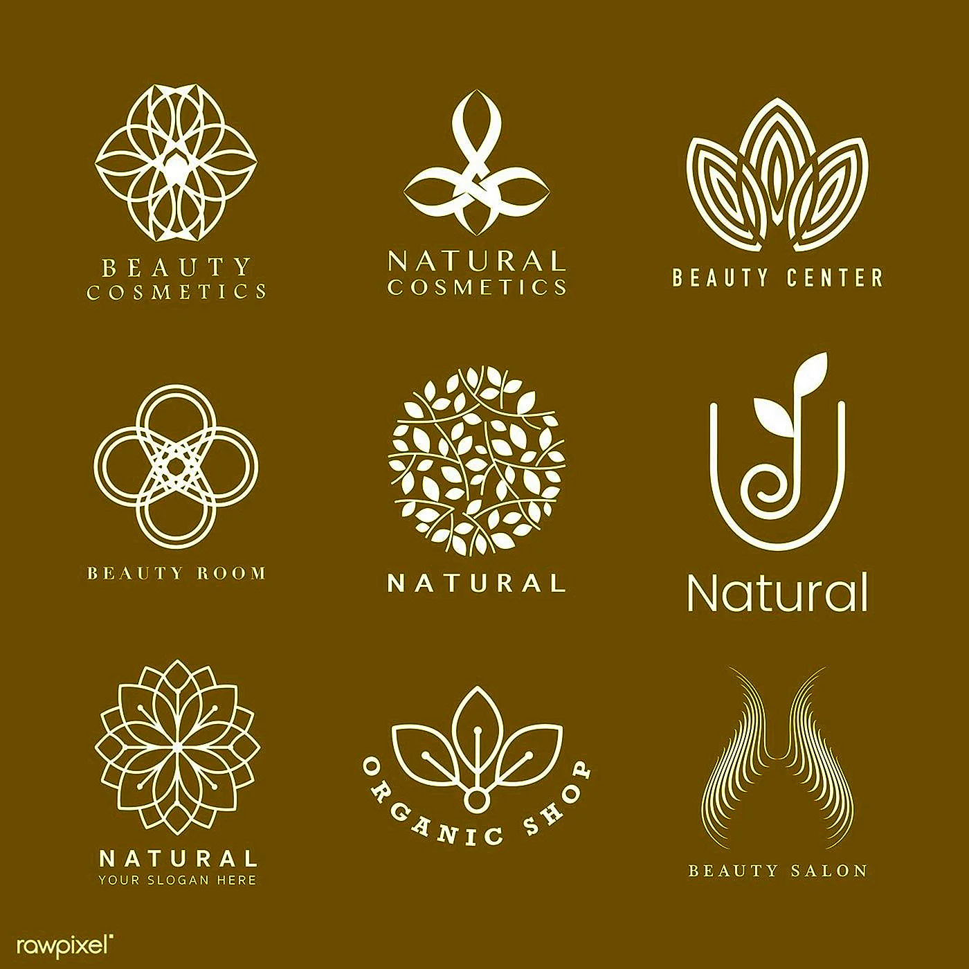 Логотип натуральной косметики