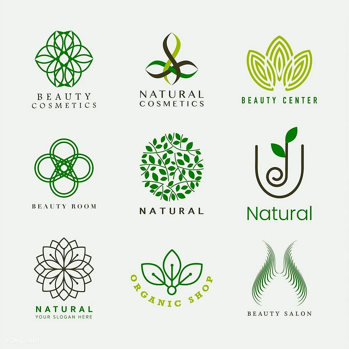 Логотип натуральной косметики