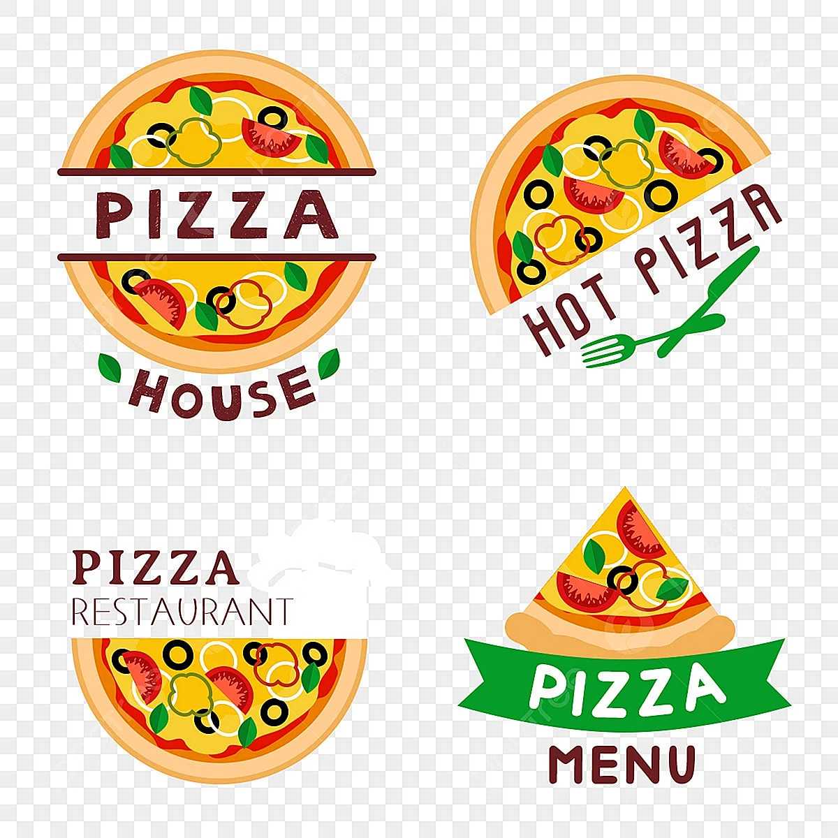 Логотип пиццерии pizza House