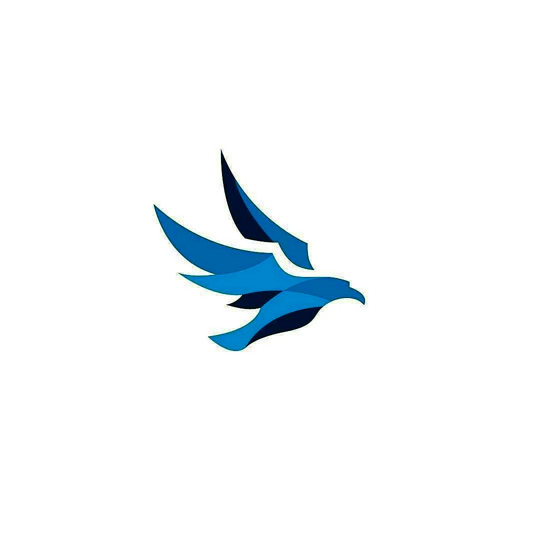 Логотип птица листок