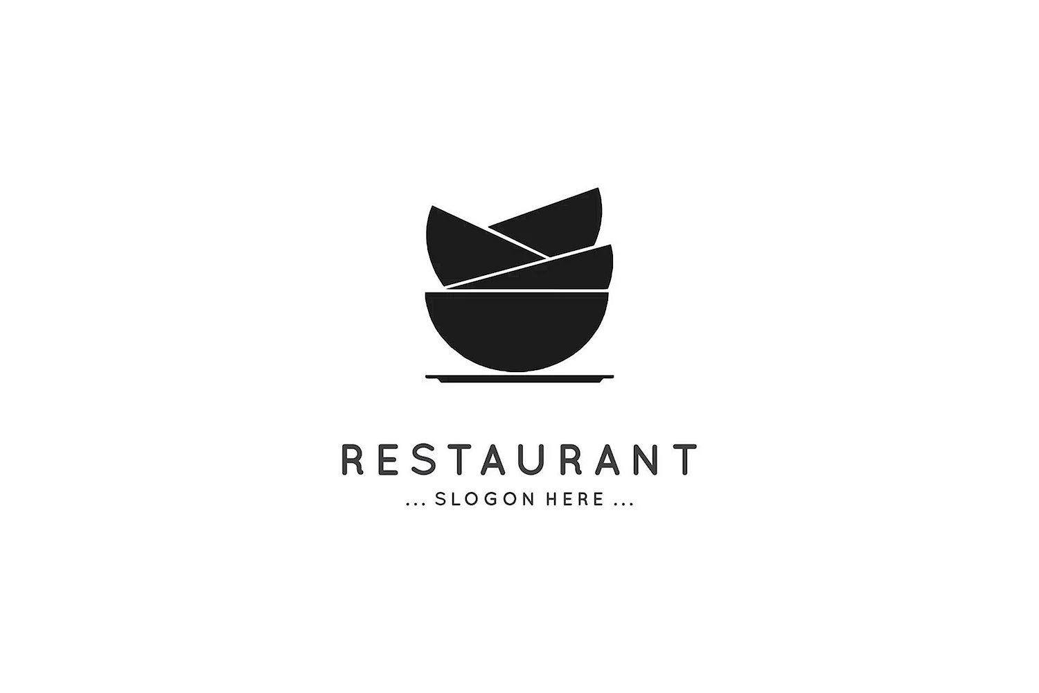 Логотип ресторана Минимализм