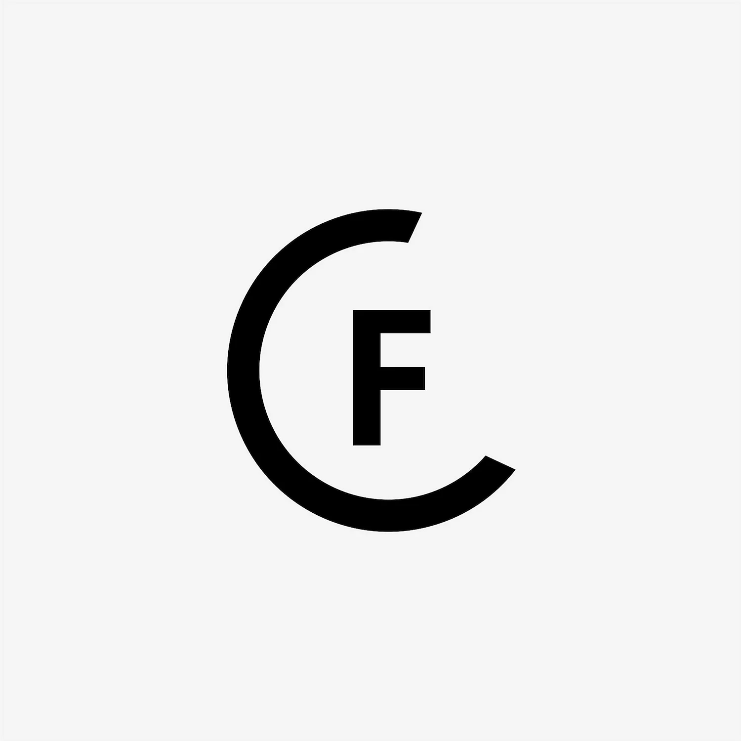 Логотип с буквой f