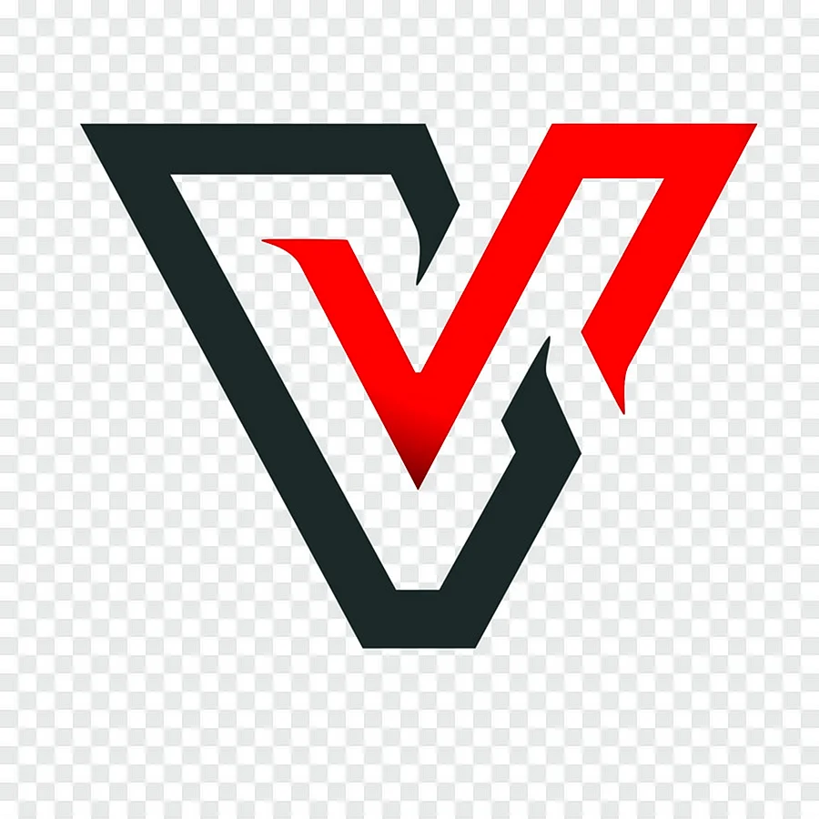 Логотип с буквой v
