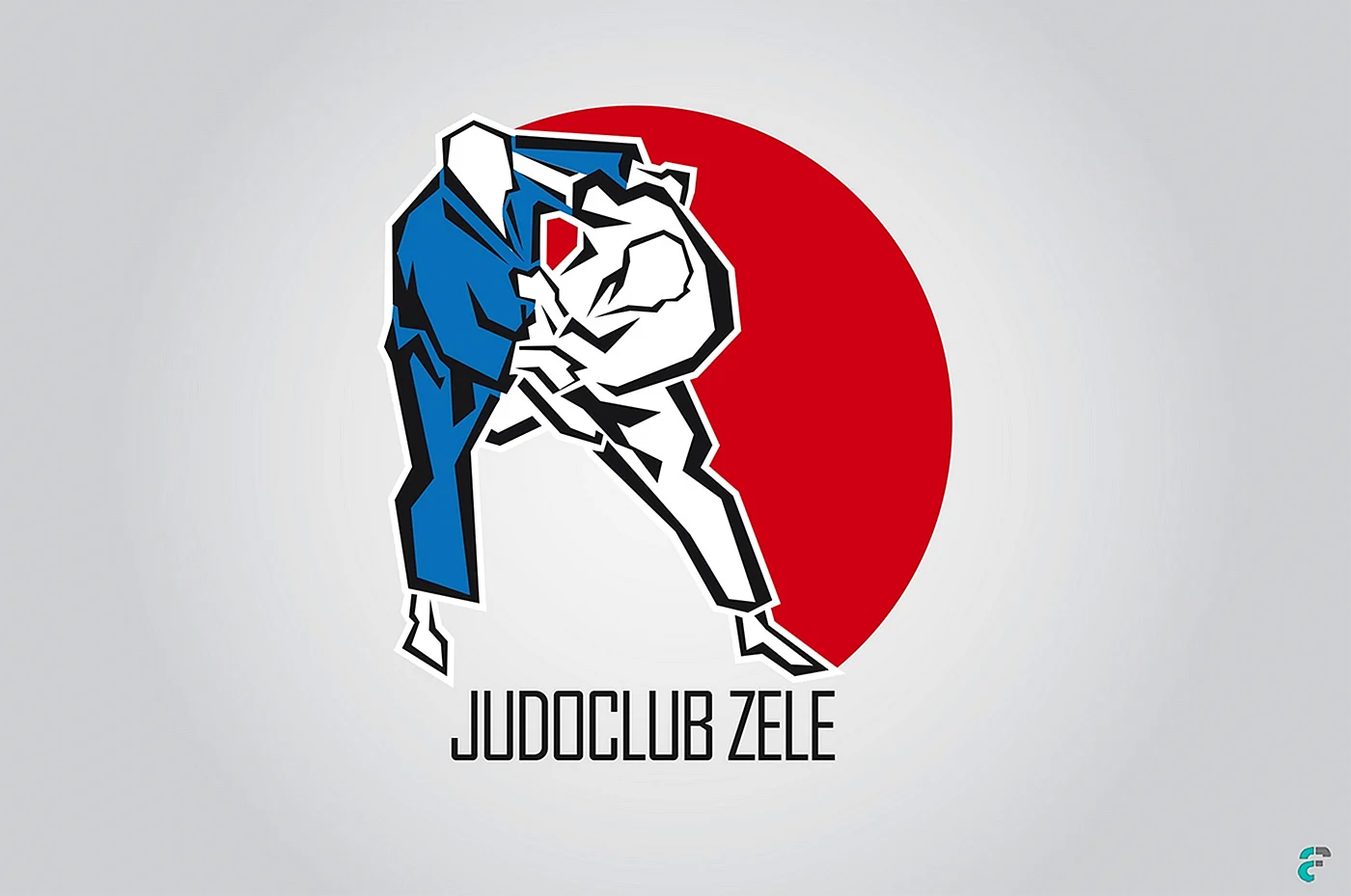Логотип с цветком боевых единоборств