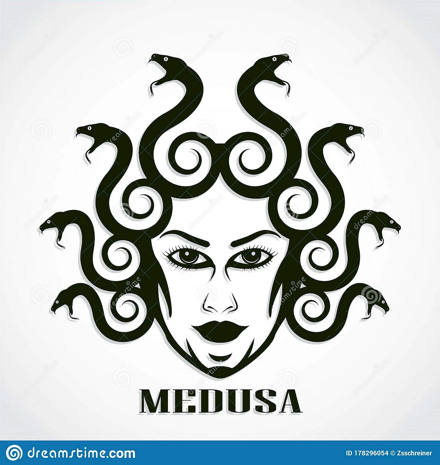 Логотип салона красоты медуза