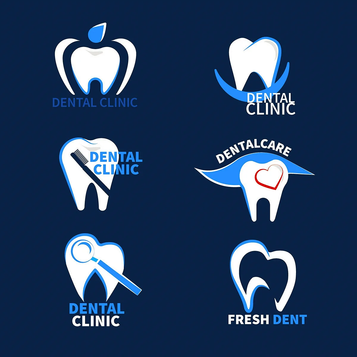 Логотип стоматологии Dent