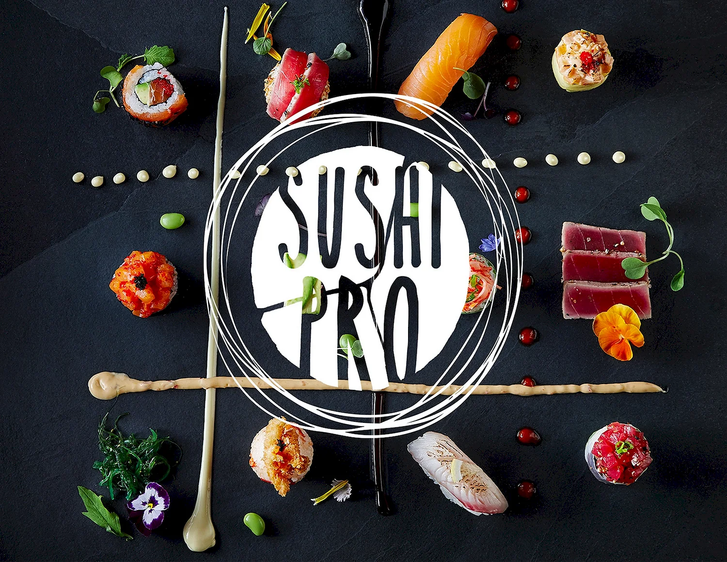 Логотип суши роллы