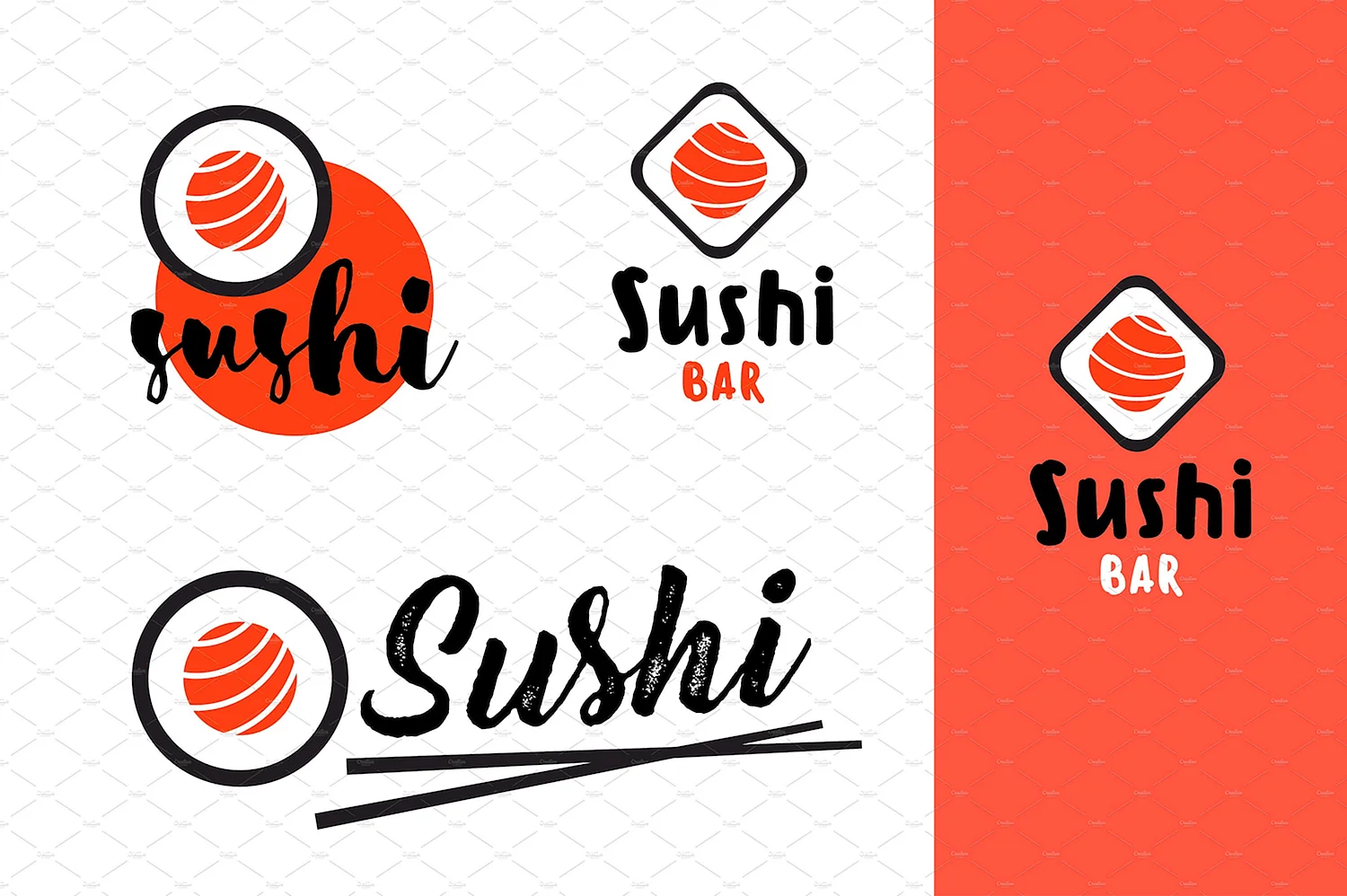 Логотип суши роллы