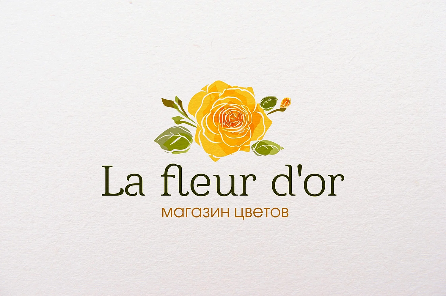 Логотип цветочного магазина