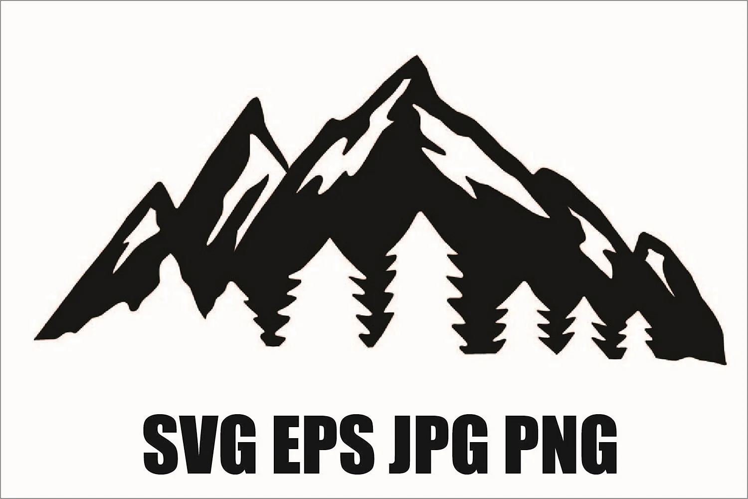 Логотип в svg горы