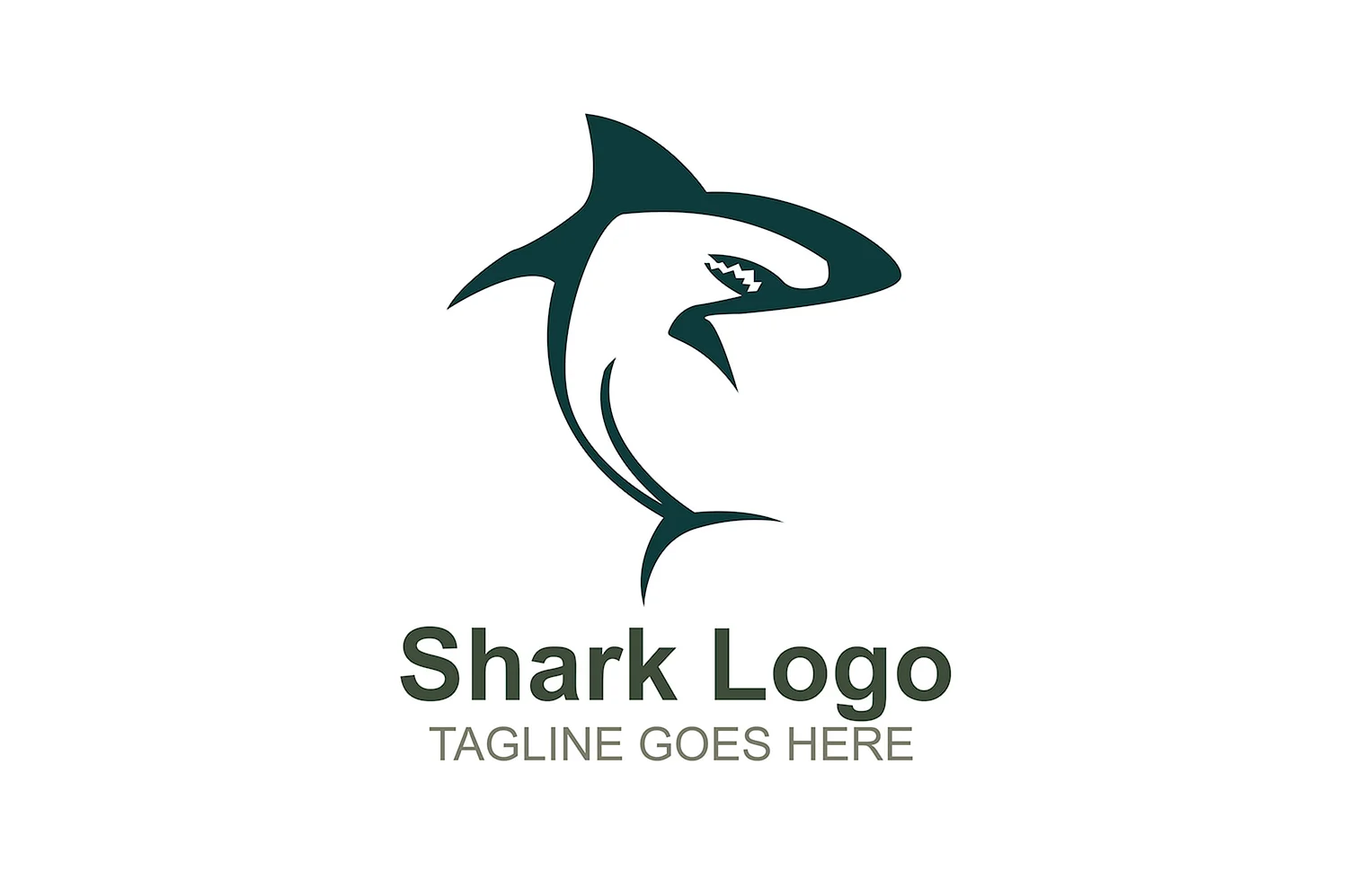Логотип в виде акулы