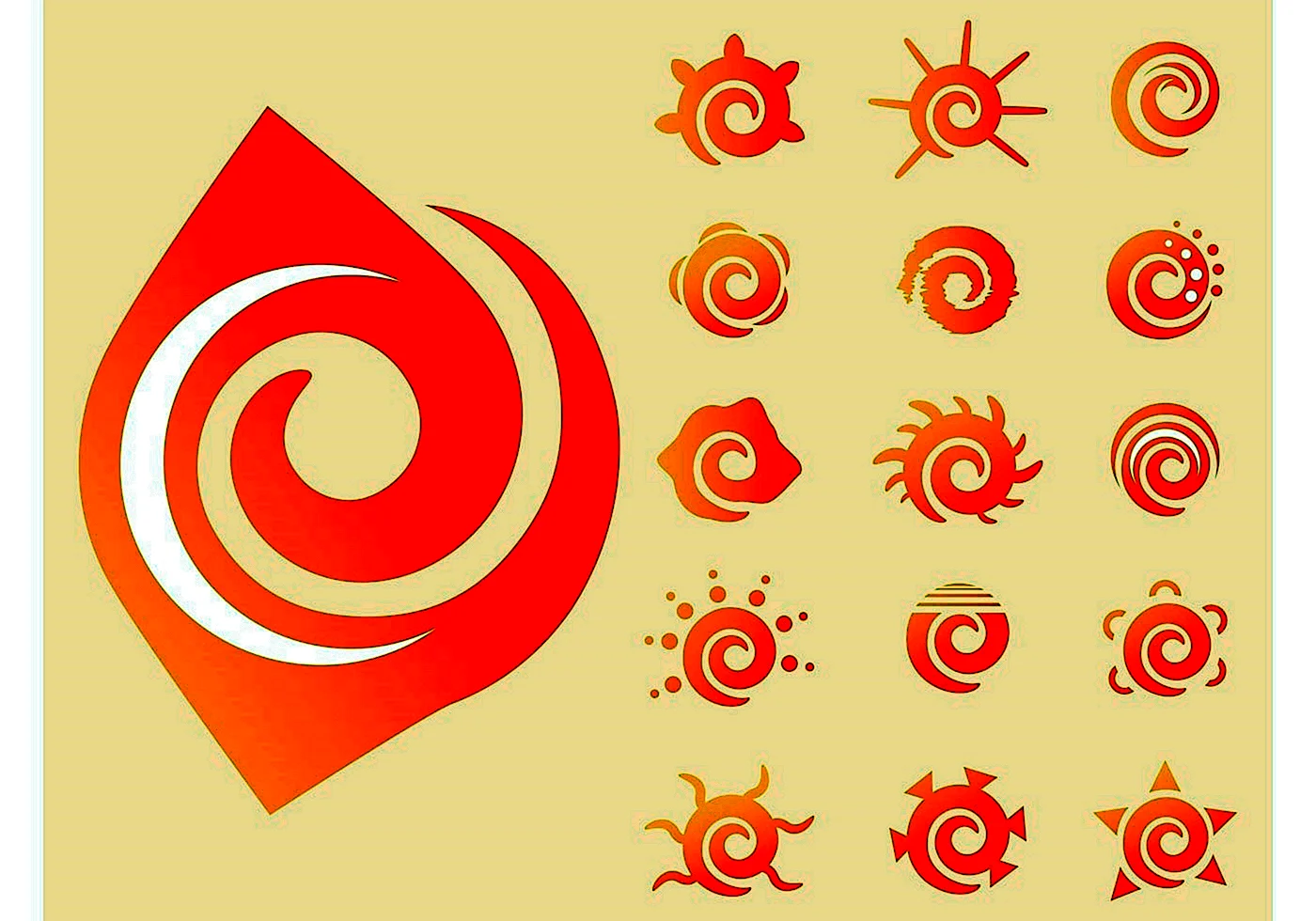 Логотип в виде солнца