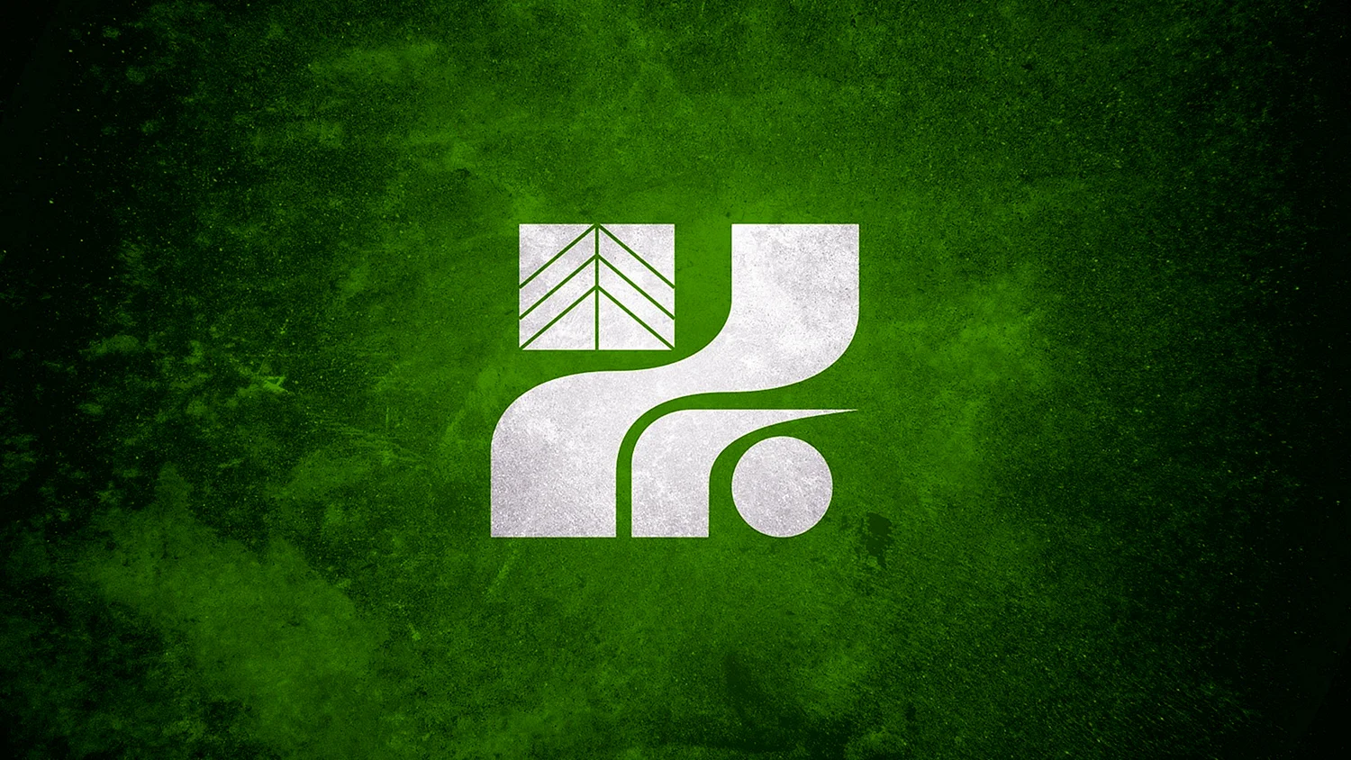 Логотип в зеленых тонах