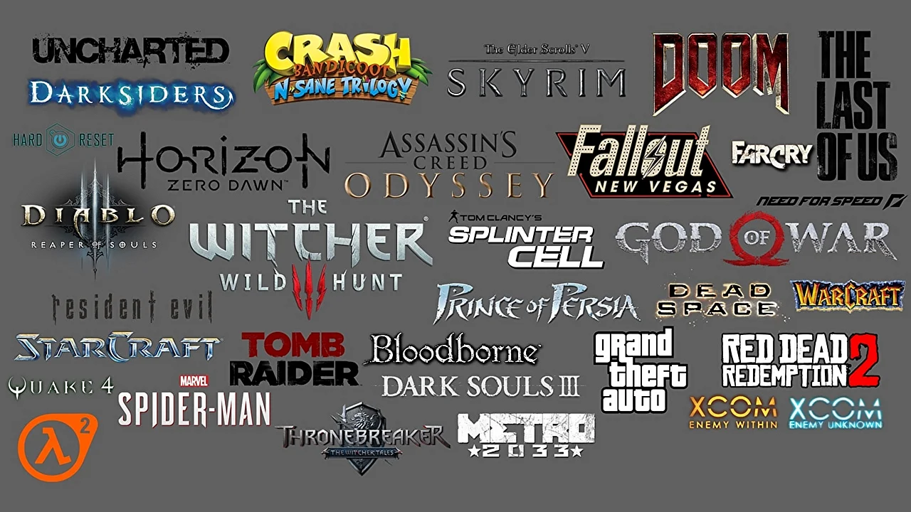 Логотипы компьютерных игр