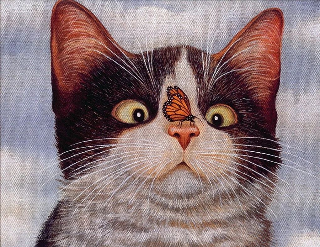 Lowell Herrero кошки картины