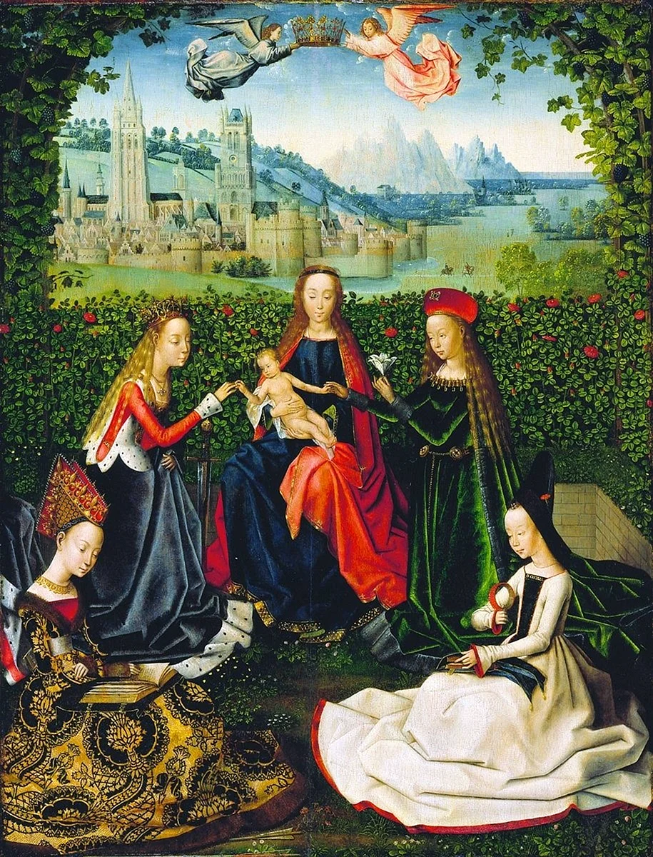 «Мадонна в розовом саду» (около 1470)