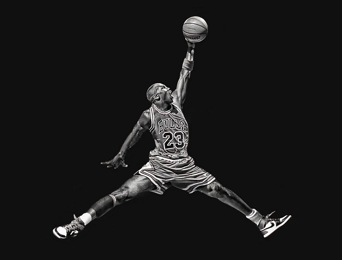Майкл Джордан баскетболист чб