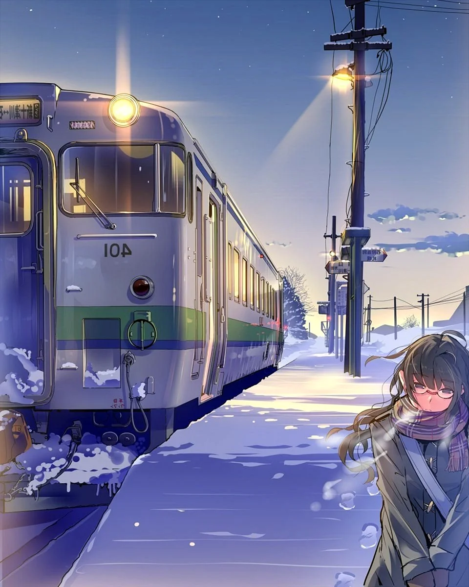 Макото Синкай аниме поезд