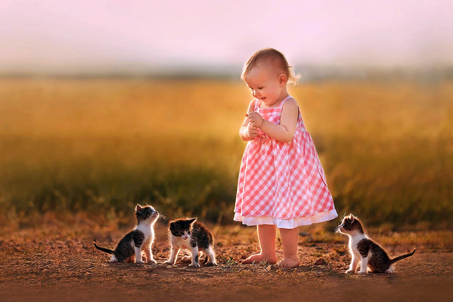 Маленькие дети и животные