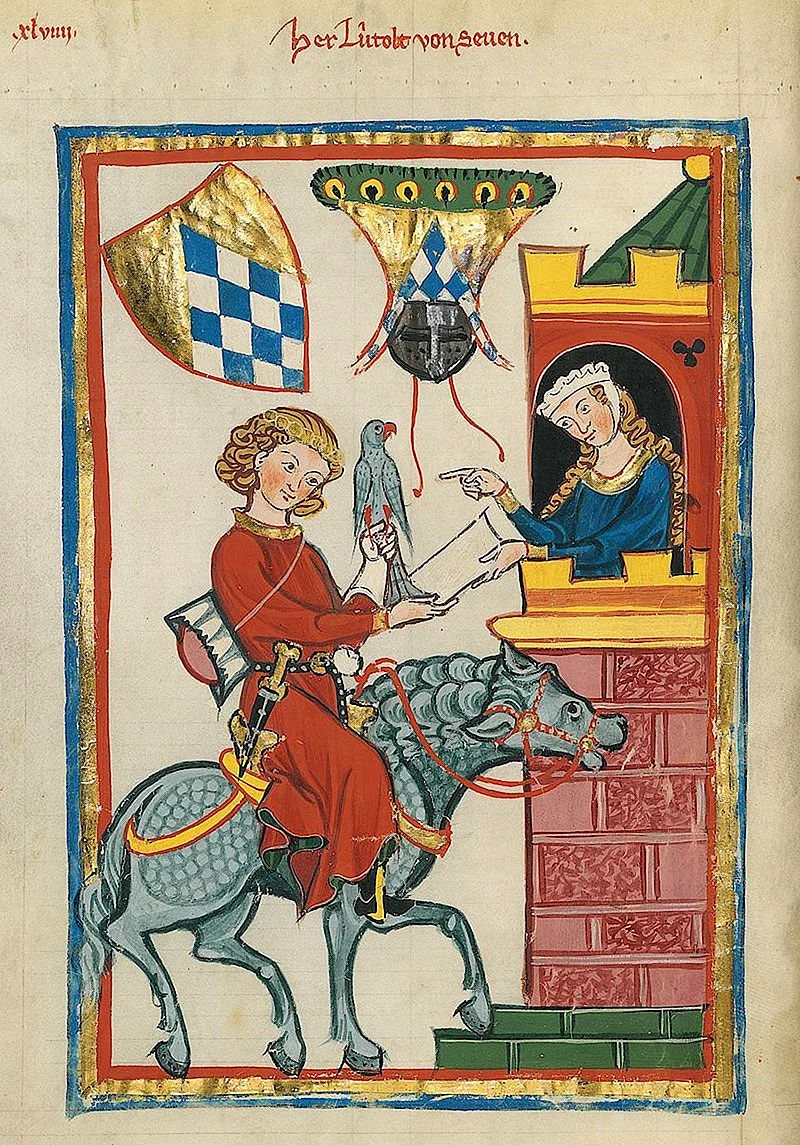 Манесский кодекс миниатюры рыцарь